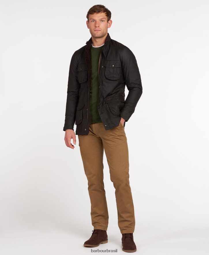 roupas Barbour jaqueta de cera corbridge Oliva homens NH444213