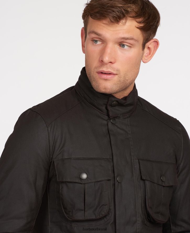 roupas Barbour jaqueta de cera corbridge Oliva homens NH444213