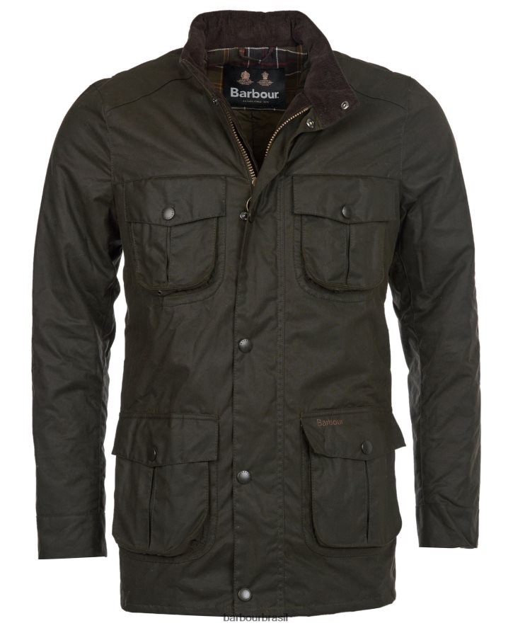 roupas Barbour jaqueta de cera corbridge Oliva homens NH444223