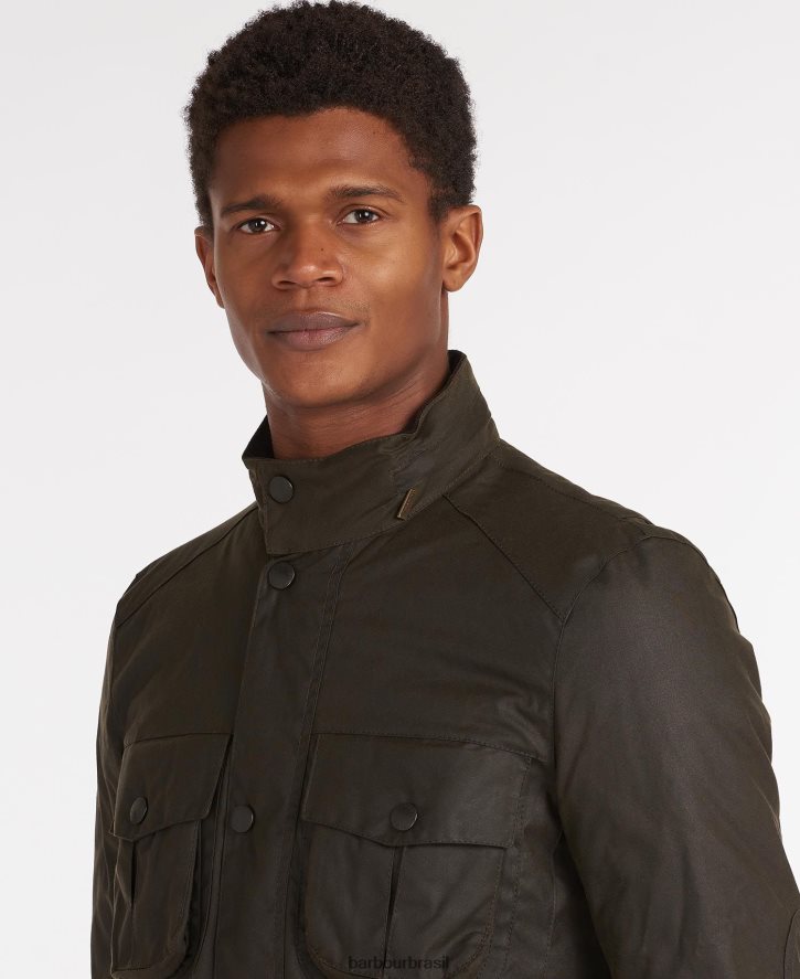 roupas Barbour jaqueta de cera corbridge Oliva homens NH444223