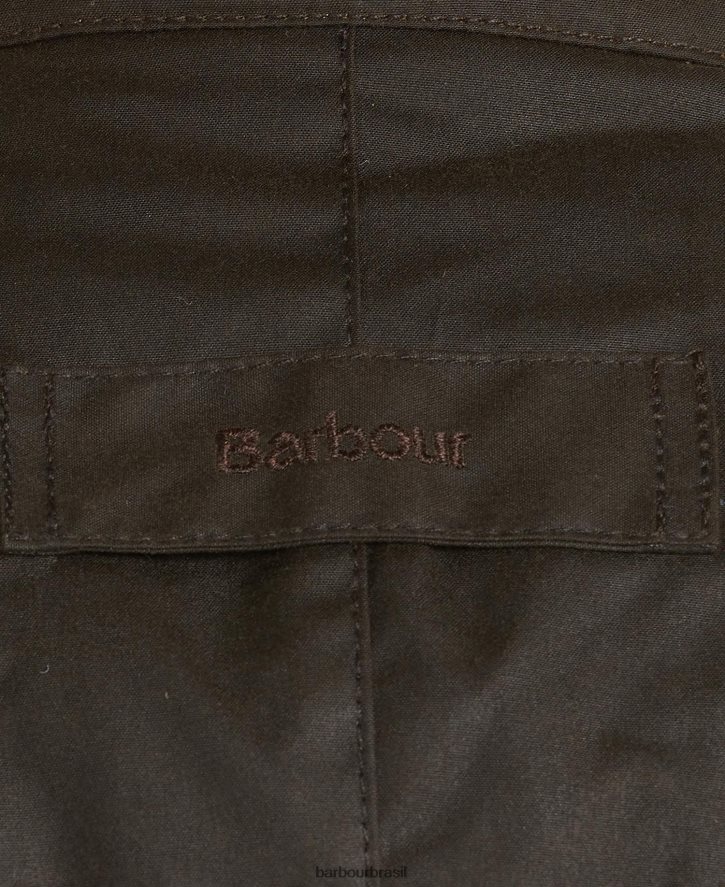 roupas Barbour jaqueta de cera corbridge Oliva homens NH444223