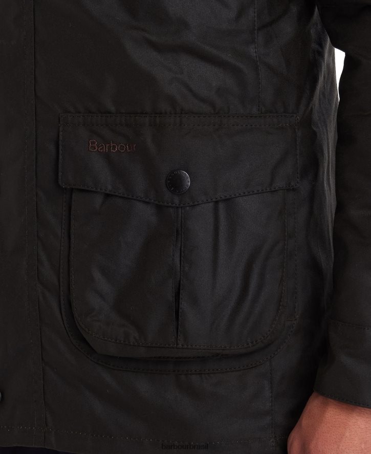 roupas Barbour jaqueta de cera corbridge Oliva homens NH444223