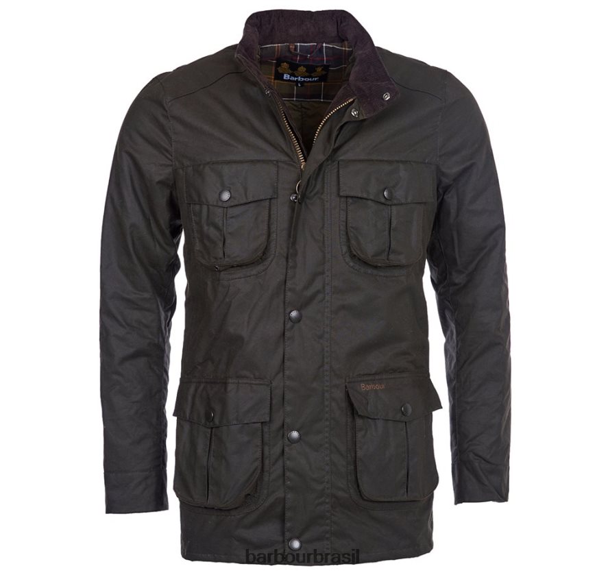 roupas Barbour jaqueta de cera corbridge Oliva homens NH444223