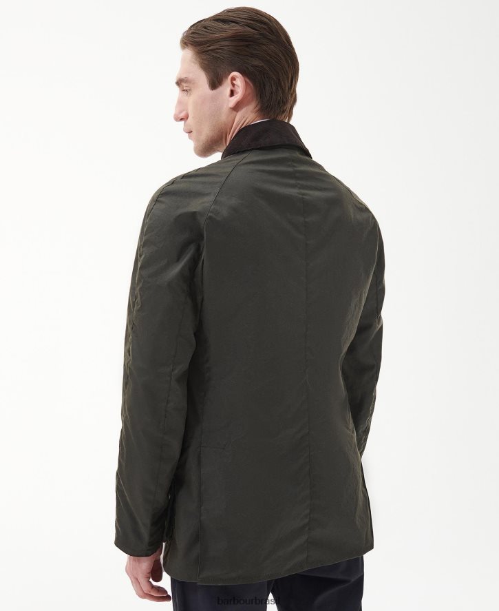roupas Barbour jaqueta de cera de edição limitada union jack ashby Oliva homens NH44423