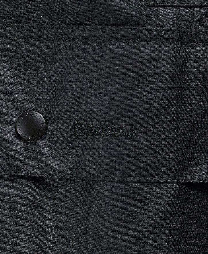 roupas Barbour jaqueta de cera de fronteira marinha homens NH444238