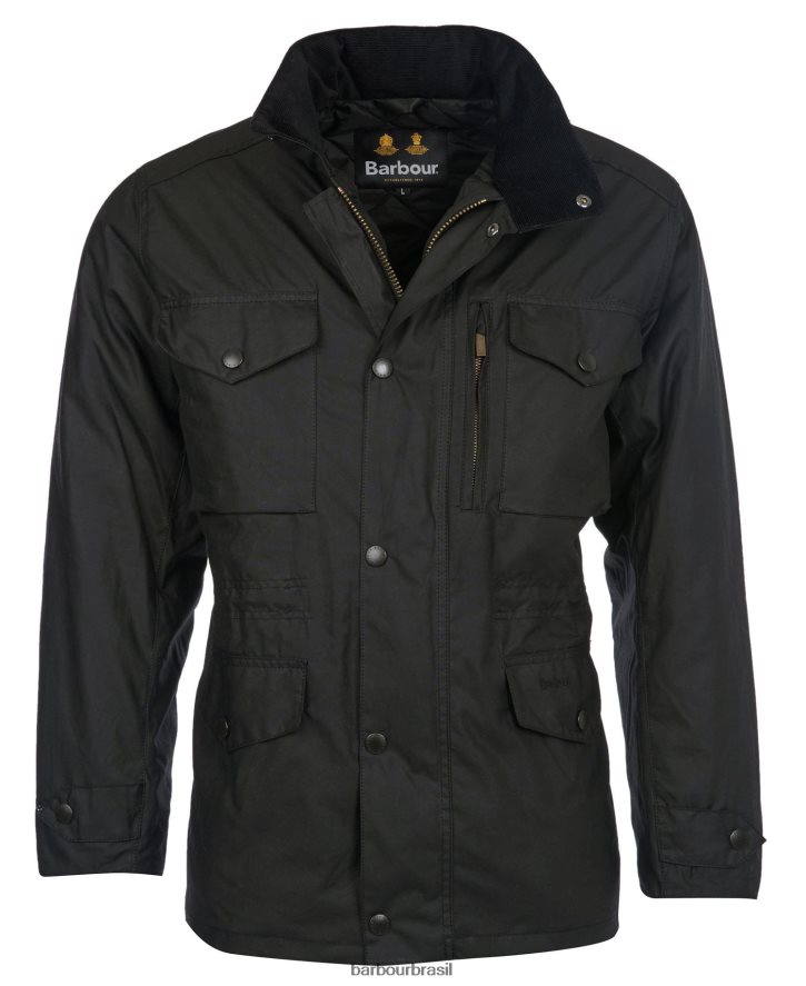 roupas Barbour jaqueta de cera de sapador Oliva homens NH444222