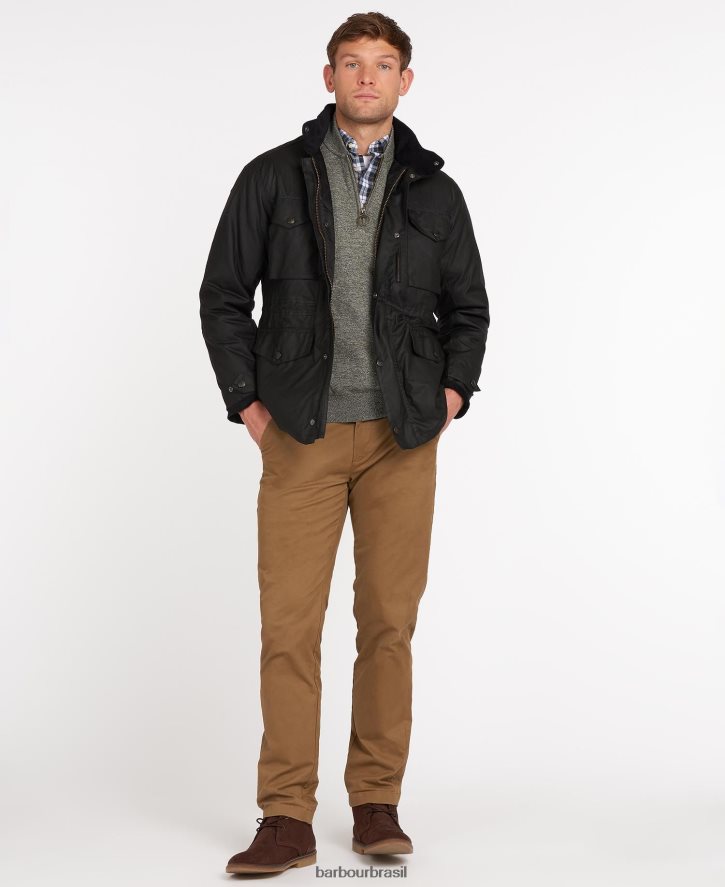 roupas Barbour jaqueta de cera de sapador Oliva homens NH444222