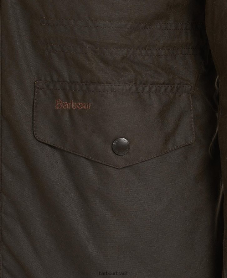 roupas Barbour jaqueta de cera de sapador Oliva homens NH444236
