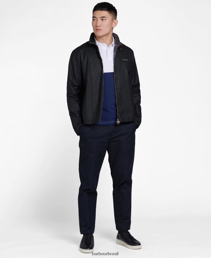 roupas Barbour jaqueta de cera mente internacional carvão homens NH444249