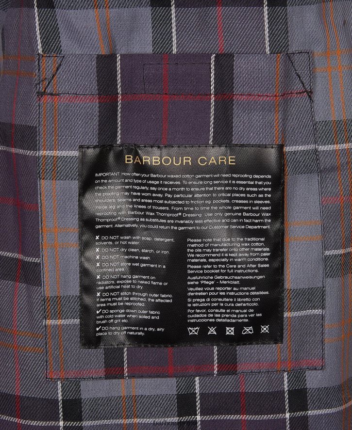 roupas Barbour jaqueta de cera mente internacional carvão homens NH444249