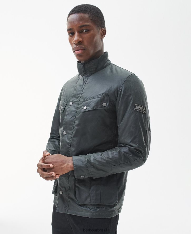 roupas Barbour jaqueta de cera tourer duke rústico homens NH444240