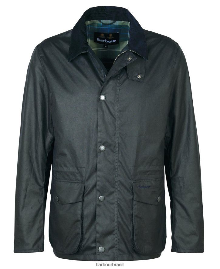 roupas Barbour jaqueta encerada Kendle marinho clássico homens NH444237