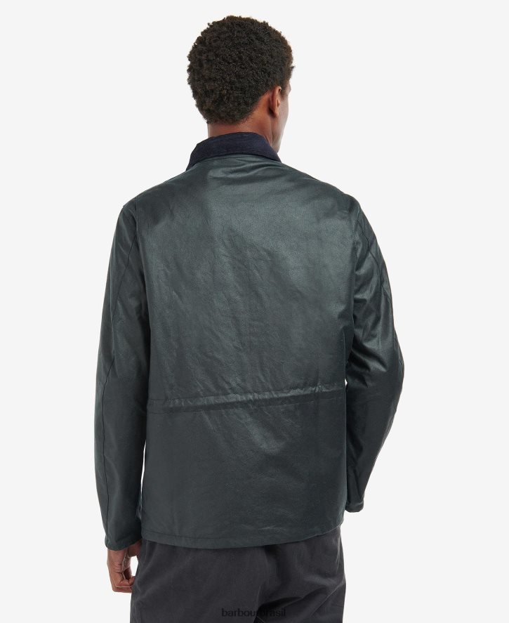 roupas Barbour jaqueta encerada Kendle marinho clássico homens NH444237