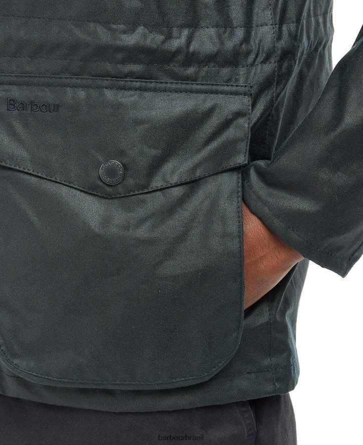 roupas Barbour jaqueta encerada Kendle marinho clássico homens NH444237