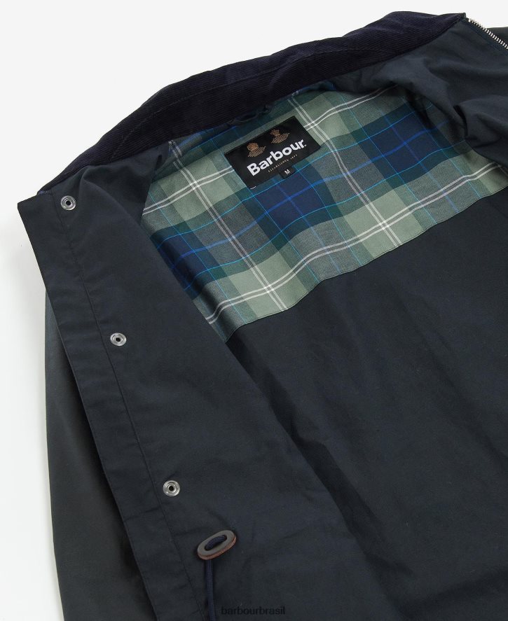 roupas Barbour jaqueta encerada Kendle marinho clássico homens NH444237