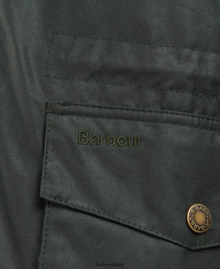 roupas Barbour jaqueta encerada Kendle marinho clássico homens NH444269