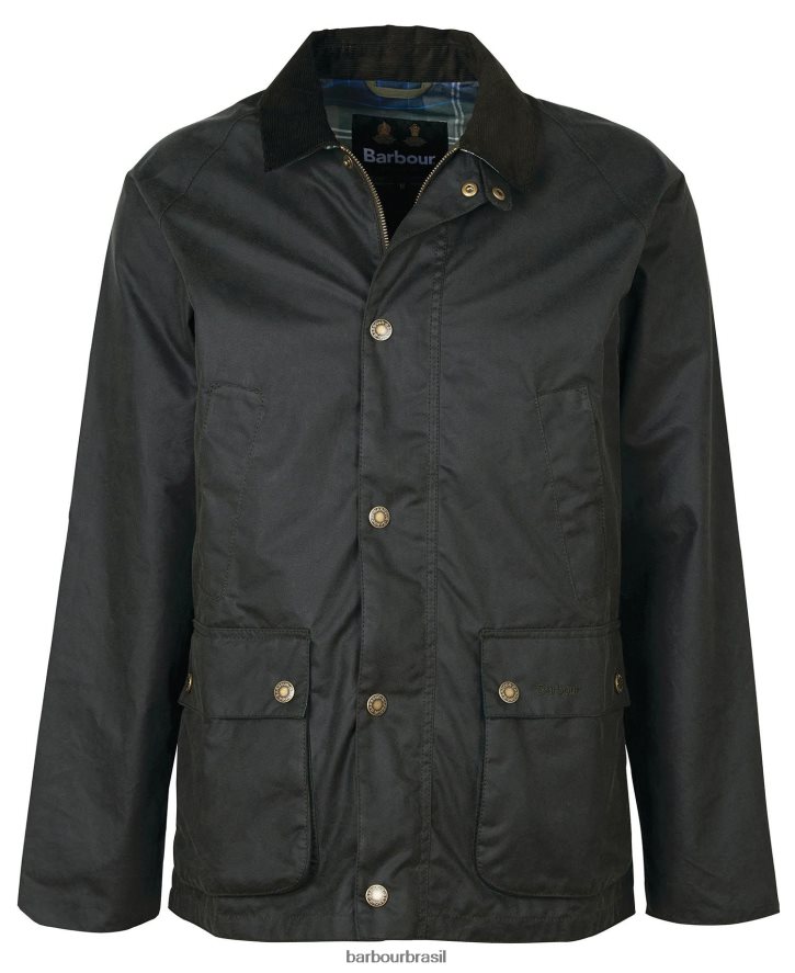 roupas Barbour jaqueta encerada ambleton marinho clássico homens NH444245