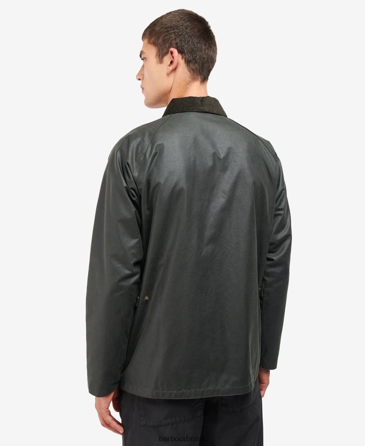 roupas Barbour jaqueta encerada ambleton marinho clássico homens NH444245