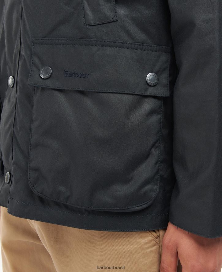 roupas Barbour jaqueta encerada ambleton marinho clássico homens NH444251