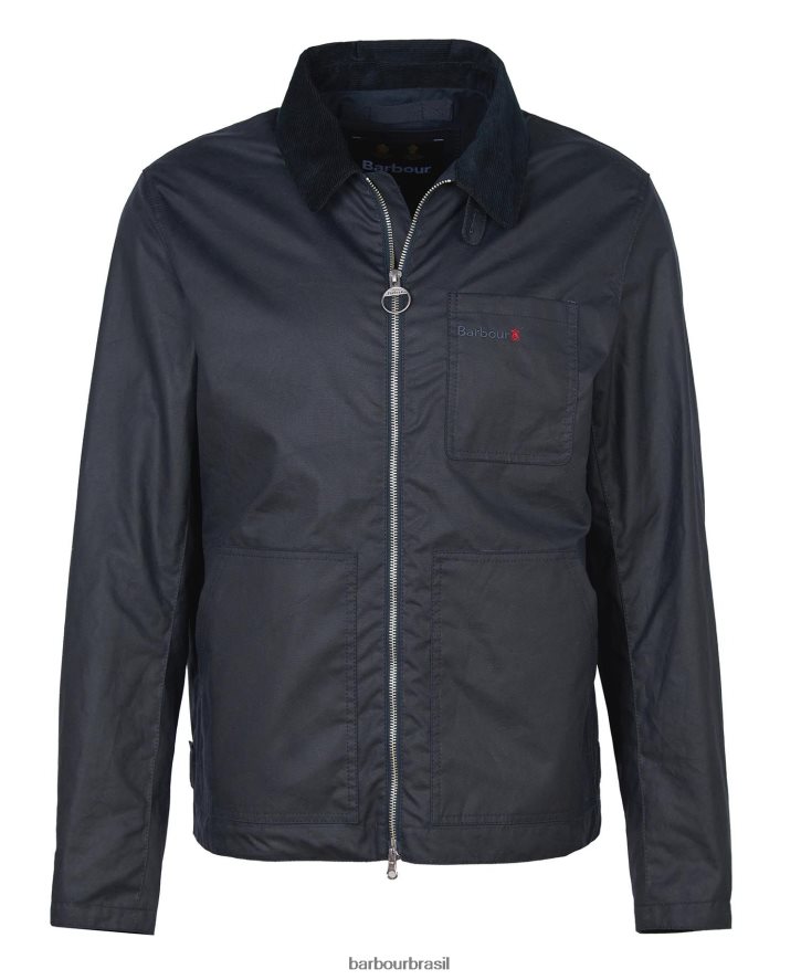 roupas Barbour jaqueta encerada belham marinho clássico homens NH444260