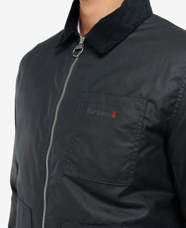 roupas Barbour jaqueta encerada belham marinho clássico homens NH444260