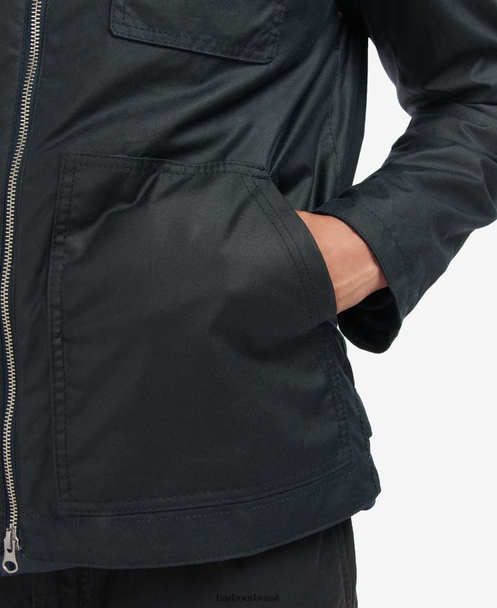 roupas Barbour jaqueta encerada belham marinho clássico homens NH444260