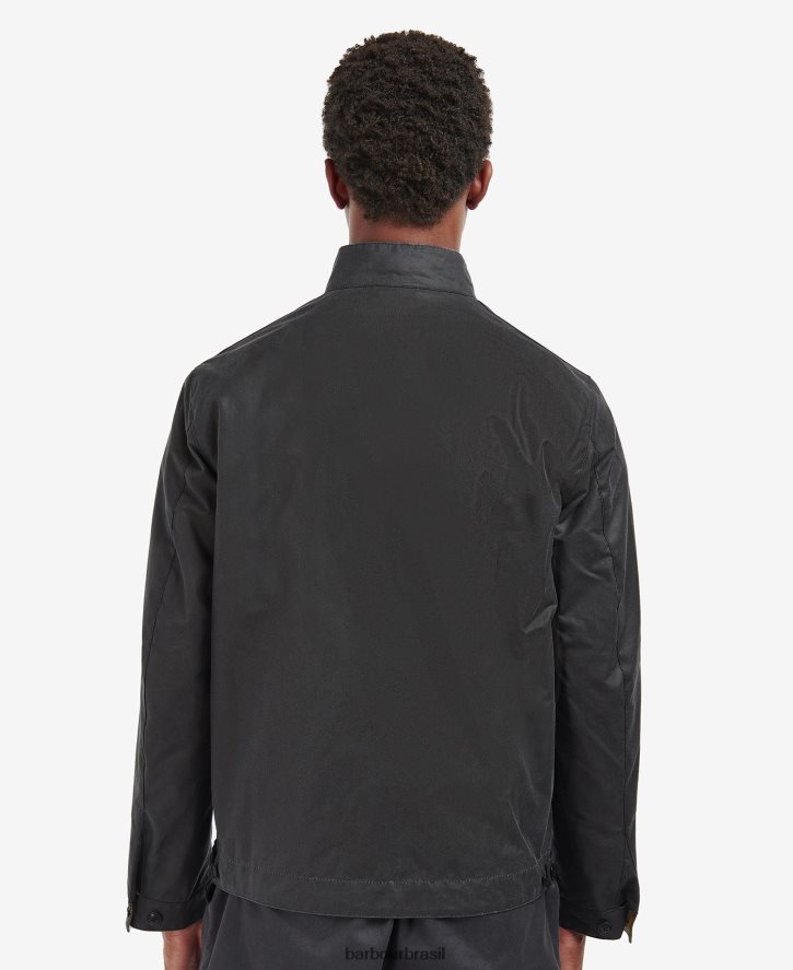 roupas Barbour jaqueta encerada harben cinza clássico homens NH444261