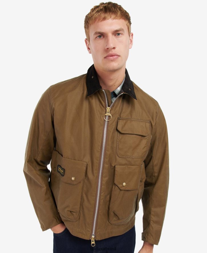 roupas Barbour jaqueta encerada harlow areia homens NH444264