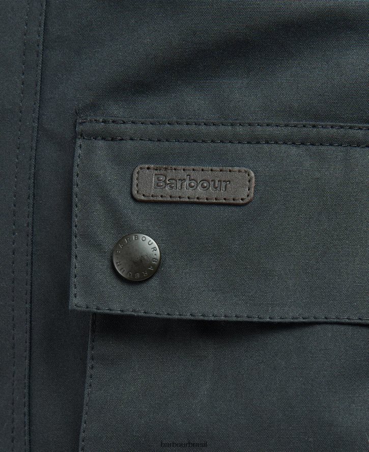 roupas Barbour jaqueta encerada meldon tartan de bétula marinho/rio homens NH444233