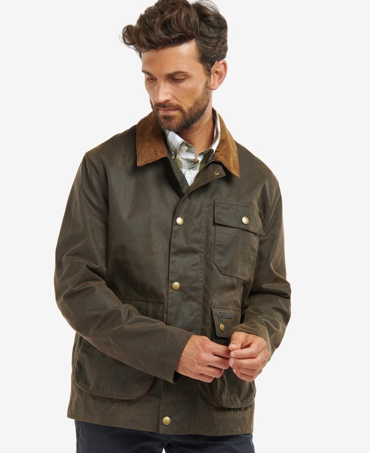 roupas Barbour jaqueta encerada meldon tartan de bétula marinho/rio homens NH444266