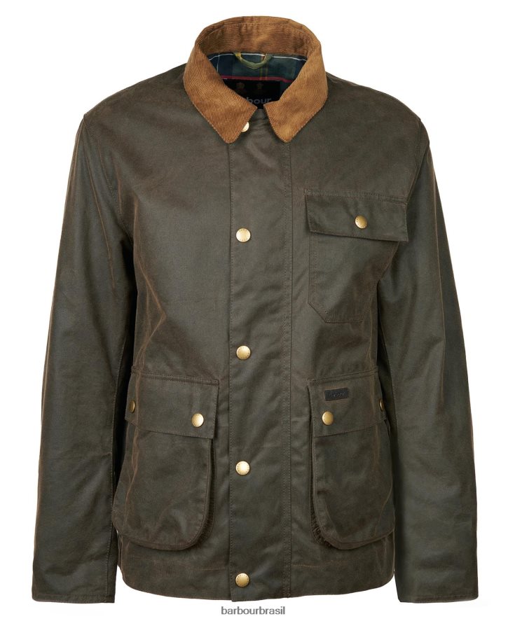 roupas Barbour jaqueta encerada meldon tartan de bétula marinho/rio homens NH444266