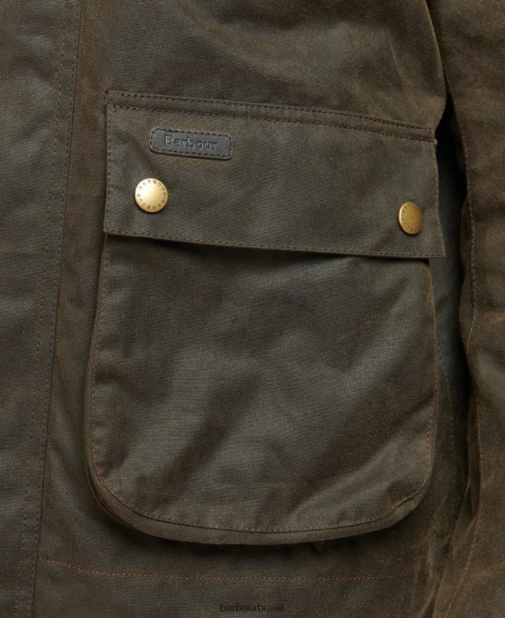 roupas Barbour jaqueta encerada meldon tartan de bétula marinho/rio homens NH444266