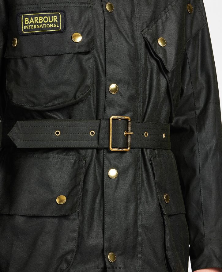 roupas Barbour jaqueta encerada original internacional marinha homens NH444227