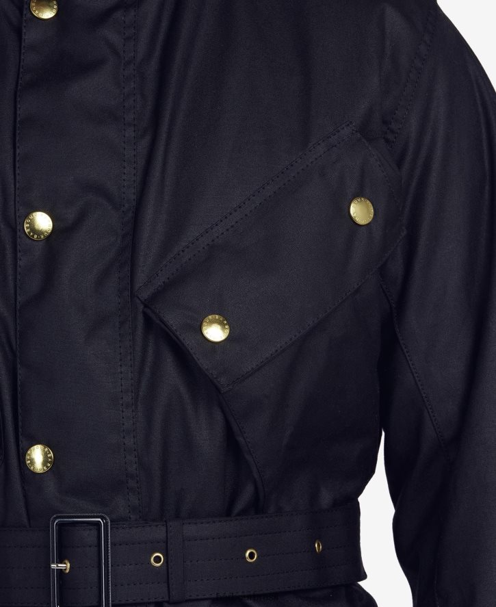 roupas Barbour jaqueta encerada original internacional marinha homens NH444256