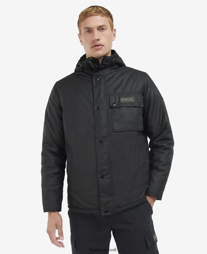 roupas Barbour jaqueta encerada westbourne preto clássico homens NH444255