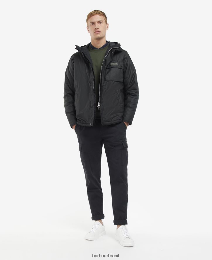 roupas Barbour jaqueta encerada westbourne preto clássico homens NH444255