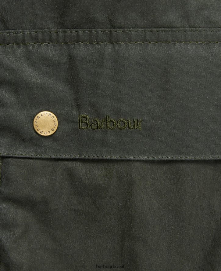 roupas Barbour jaqueta leve encerada ashby arquivar azeitona homens NH444217