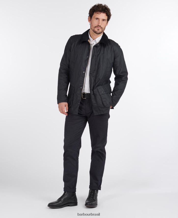 roupas Barbour jaqueta leve encerada ashby arquivar azeitona homens NH444220