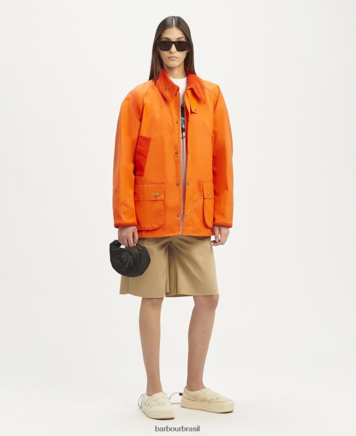 roupas Palm Angels x Barbour jaqueta de cera malik bedale Rosa quente homens NH444270