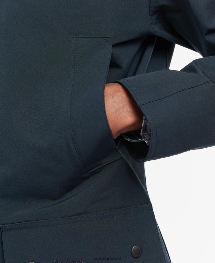 roupas Barbour jaqueta ashby impermeável marinho/vestido homens NH4442177