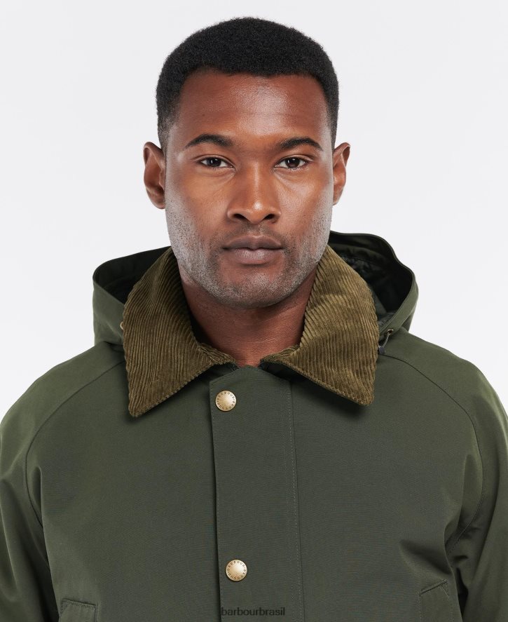 roupas Barbour jaqueta ashby impermeável marinho/vestido homens NH4442190