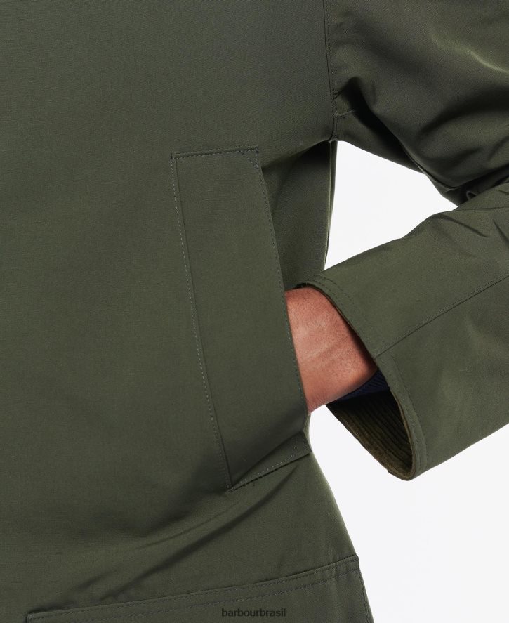 roupas Barbour jaqueta ashby impermeável marinho/vestido homens NH4442190