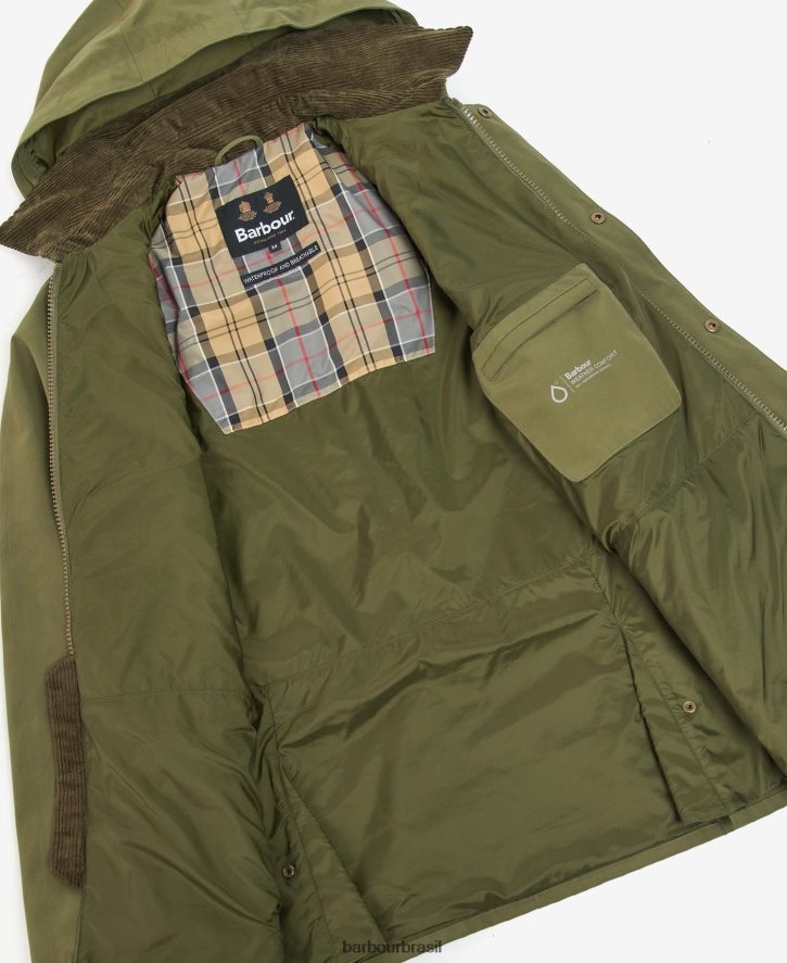 roupas Barbour jaqueta ashby impermeável marinho/vestido homens NH4442217