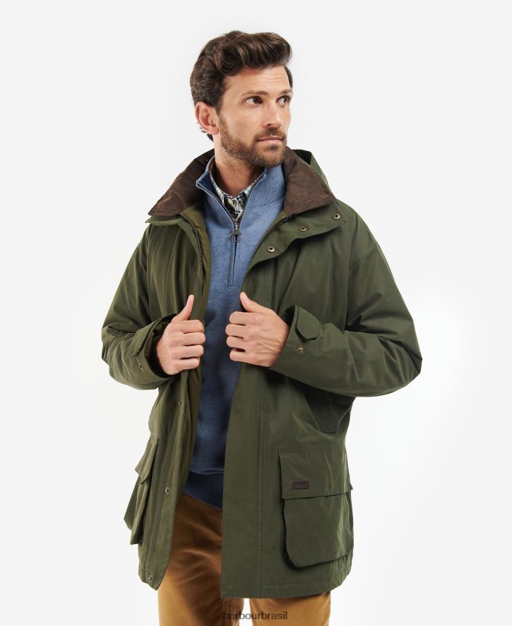 roupas Barbour jaqueta beaconsfield Oliva homens NH4442187