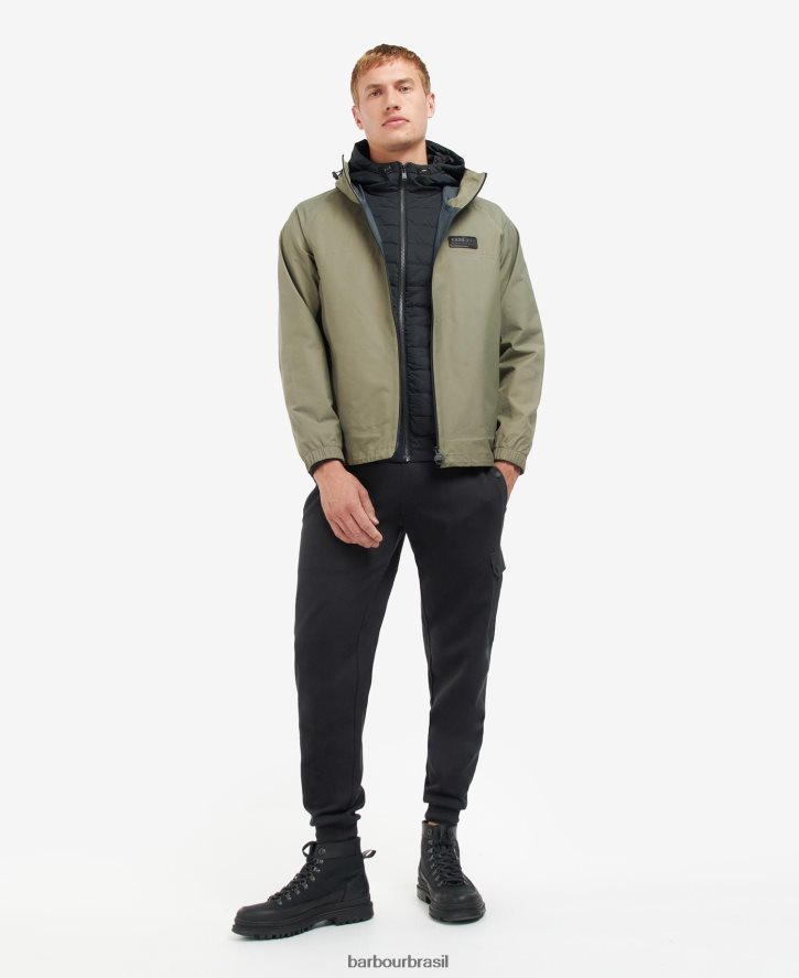 roupas Barbour jaqueta impermeável Berkley cogumelo escuro homens NH4442218