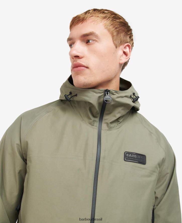 roupas Barbour jaqueta impermeável Berkley cogumelo escuro homens NH4442218