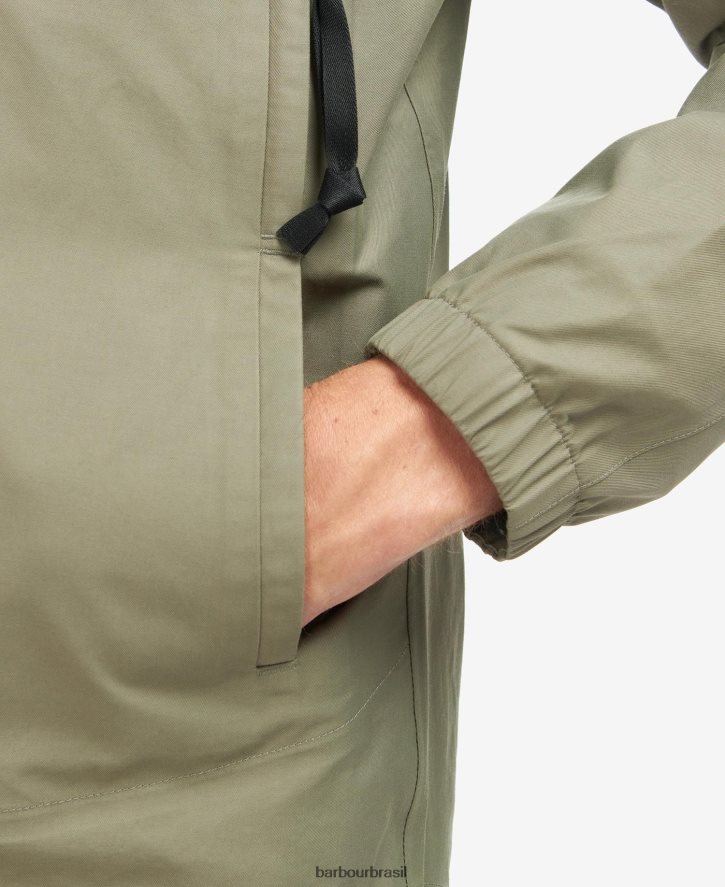 roupas Barbour jaqueta impermeável Berkley cogumelo escuro homens NH4442218