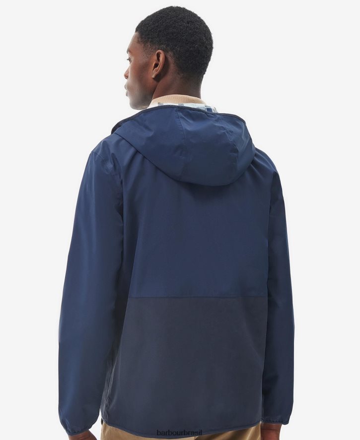 roupas Barbour jaqueta impermeável Kennet marinho clássico homens NH4442189