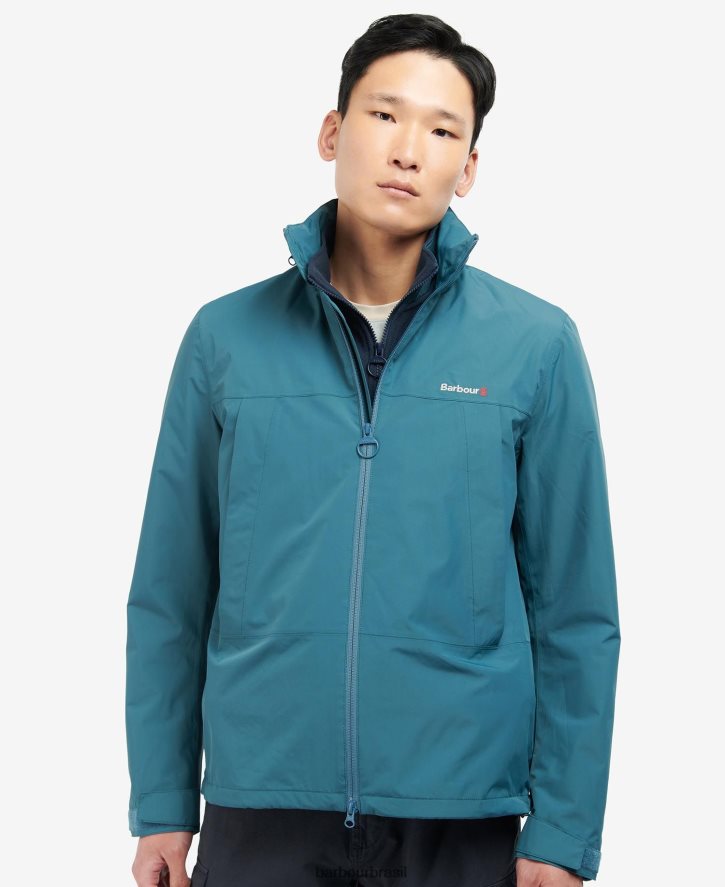 roupas Barbour jaqueta impermeável arlem lago homens NH4442199