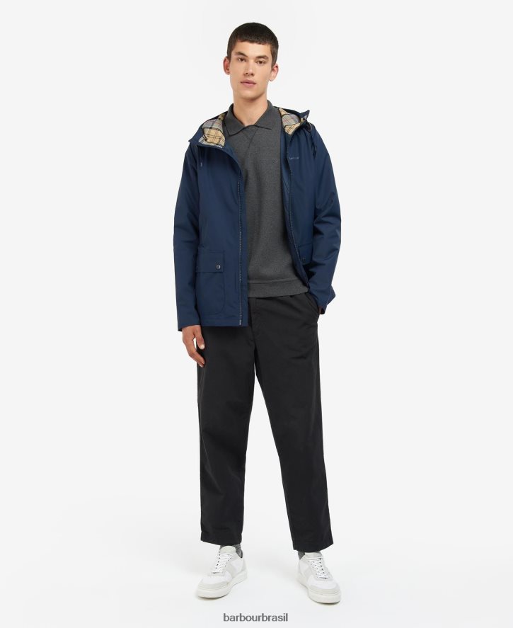 roupas Barbour jaqueta impermeável dormus com capuz marinho/vestido homens NH4442188